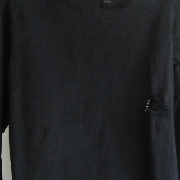NWT Paige distressed denim button down shirt - Picture 3 of 4